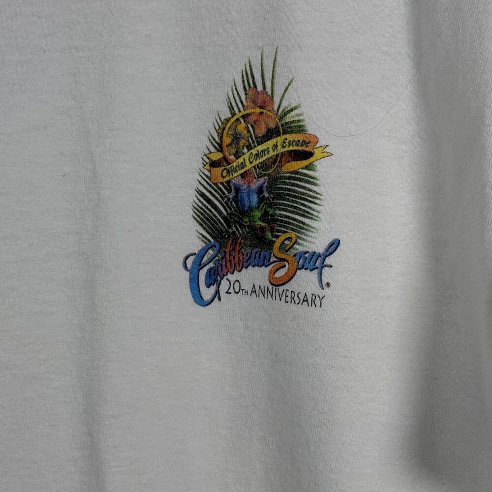Vintage Caribbean Soul T Shirt Jimmy Buffet Size L Sailing Map Sailboat - Picture 4 of 6